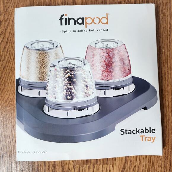 Finapod Spice Grinding Stackable Tray Finamill Triangle 3 Pod Holder - Picture 1 of 5